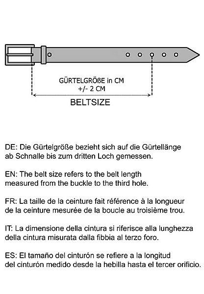 RedBridge Ledergürtel aus Echtleder mit Vintage-Schnalle – Rustikales Desig günstig online kaufen