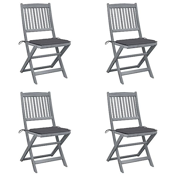 vidaXL Gartenstuhl Klappbare Gartenstühle 4 Stk. günstig online kaufen