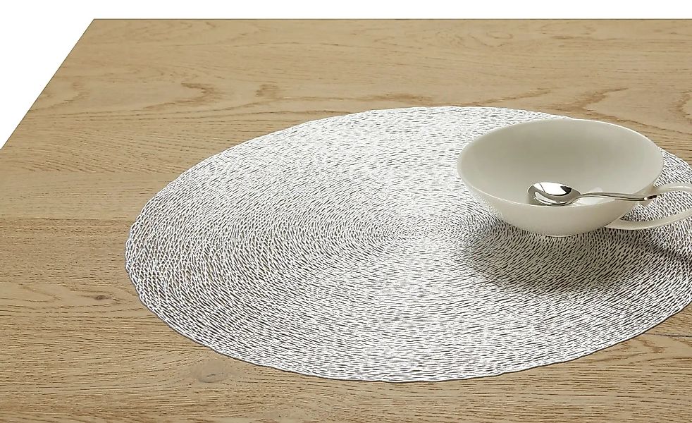 HOME STORY Platzset   ¦ silber ¦ Kunststoff Ø: 38 Weihnachten - Höffner günstig online kaufen