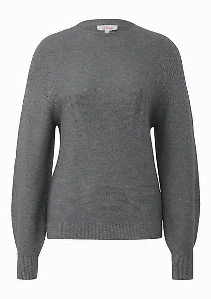 s.Oliver Rundhalspullover Basic (1-tlg) Strickpullover aus Viskosemix günstig online kaufen