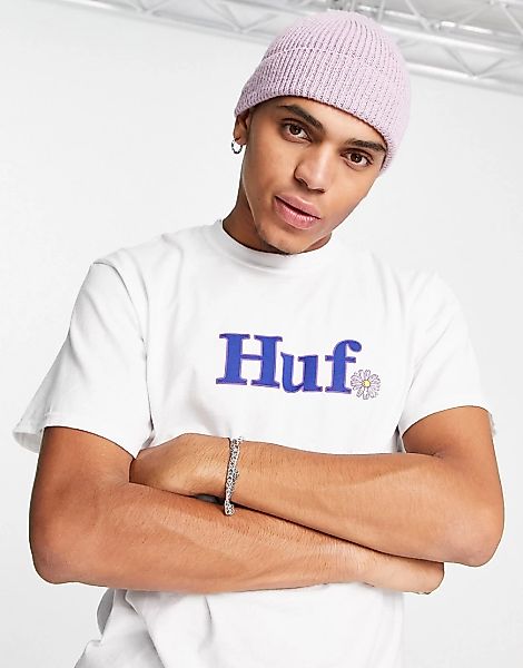 HUF – In Bloom – T-Shirt in Weiß günstig online kaufen