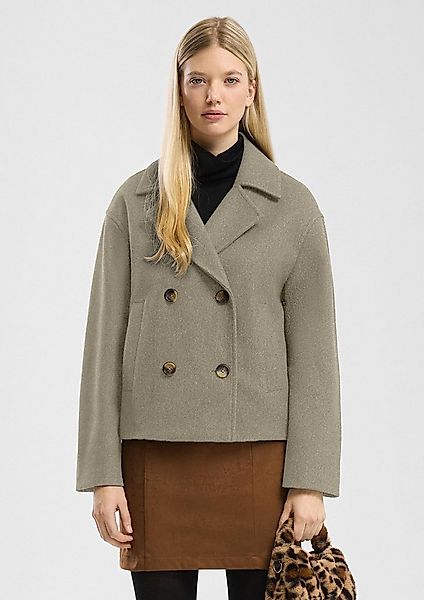 QS Funktionsjacke Outdoor-Jacke Cabanjacke in Wolloptik günstig online kaufen