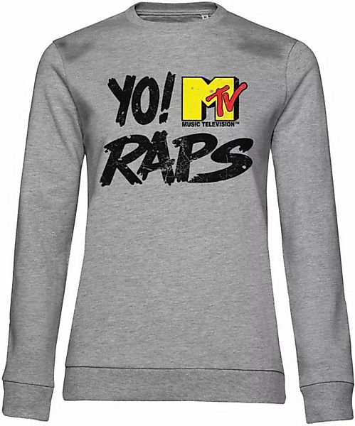 YO! RAPS MTV Rundhalspullover Distressed Logo Girly Sweatshirt günstig online kaufen
