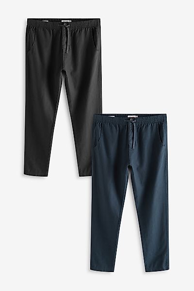 Next Stoffhose 2er-Pack Hose mit Elastikbund günstig online kaufen