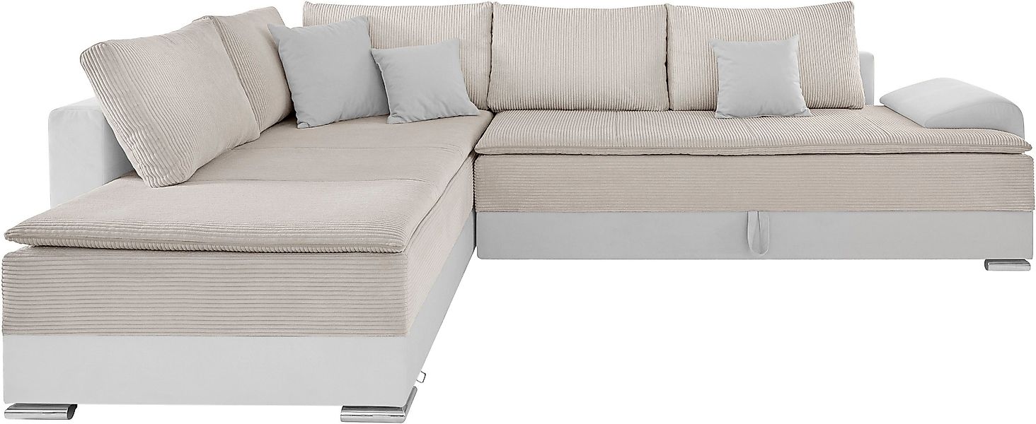 INOSIGN Ecksofa "Night & Day L-Form, B: 324 cm" mit Bettfunktion, Bettkaste günstig online kaufen