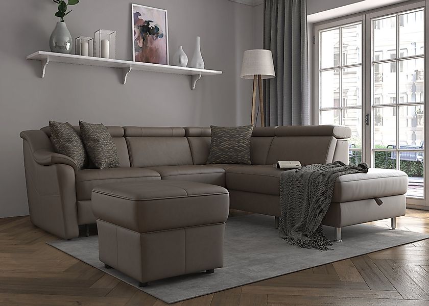 sit&more Ecksofa Freetown L-Form, inklusive Kopfteilverstellung günstig online kaufen