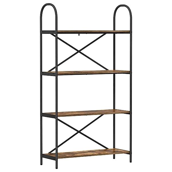 vidaXL Bücherregal Geräucherte Eiche 80 x 30 x 146 cm Holzwerkstoff 879895 günstig online kaufen