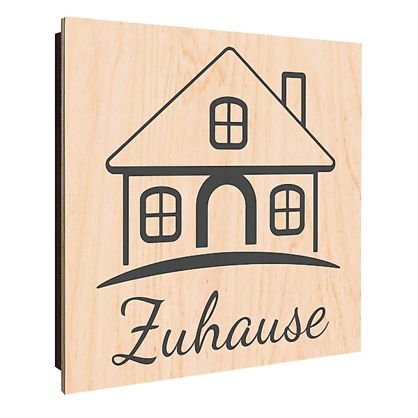 Banjado Schlüsselkasten Holz 30x30cm Schwarz Scharnier Rechts 50 Haken Desi günstig online kaufen
