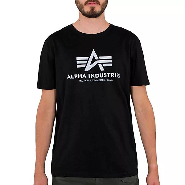 Alpha Industries Basic Rainbow Reflective Kurzärmeliges T-shirt S Black günstig online kaufen
