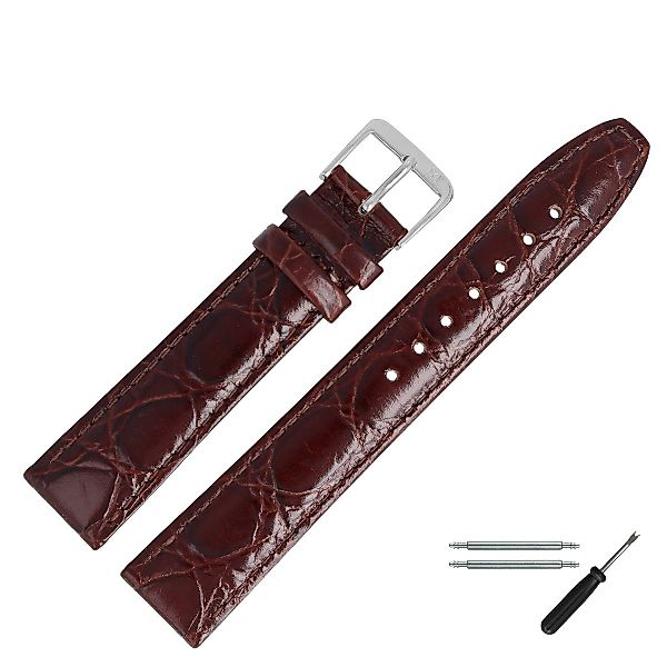 MARBURGER Uhrenarmband 8mm Leder Kroko (Caiman) günstig online kaufen