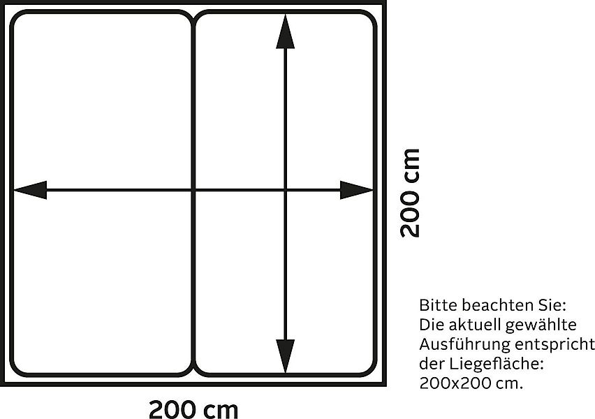 Westfalia Schlafkomfort Polsterbett, inkl. Bettkasten bei günstig online kaufen