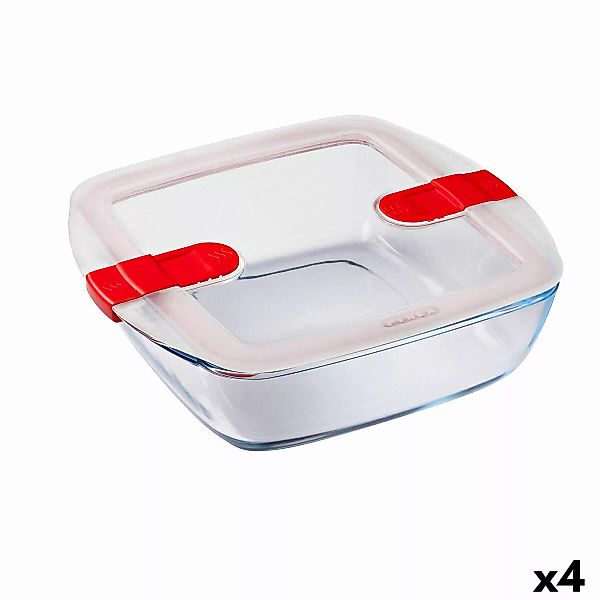 Lunchbox Hermetisch Pyrex Cook & Heat 25 X 22 X 7 Cm 2,2 L Durchsichtig Gla günstig online kaufen