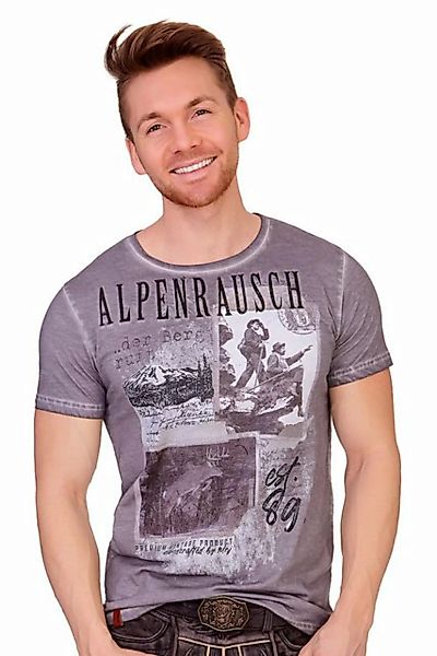 MarJo Trachtenshirt Trachtenshirt Herren - QUENTIN - frost grey günstig online kaufen