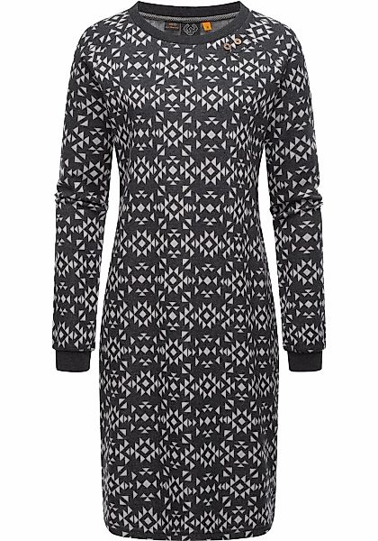 Ragwear Sweatkleid "Dassa Aztec" Ohne Taschen stylisches Langarmkleid für d günstig online kaufen