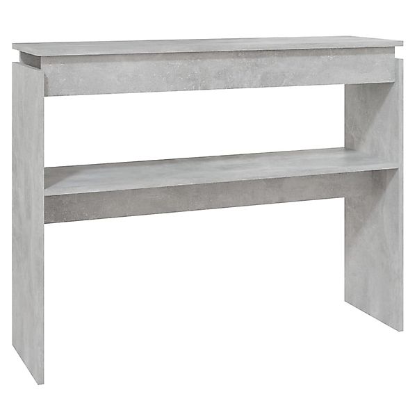 vidaXL Konsolentisch Betongrau 102x30x80 cm Holzwerkstoff günstig online kaufen