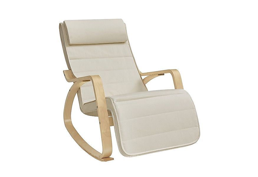 SONGMICS Schaukelsessel, Relaxsessel, Relaxstuhl, verstellbare Fußstütze günstig online kaufen