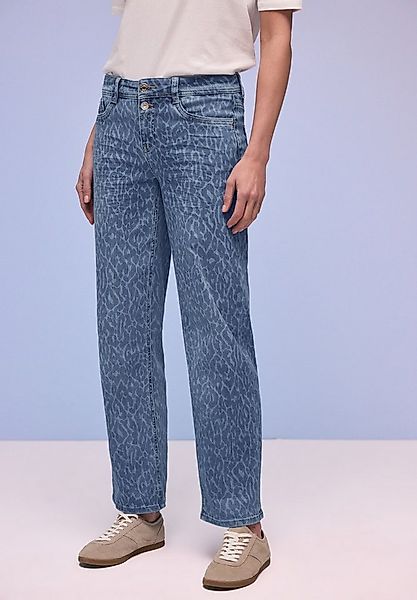 STREET ONE Straight-Jeans Style Amalia Straight Leg mit einem gelaserten Le günstig online kaufen