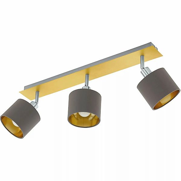 Deckenlampe Valbiano Cappuccino/Gold 3fl. günstig online kaufen