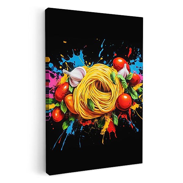 OneMillionCanvasses® Leinwandbild Spaghetti - Graffiti - günstig online kaufen