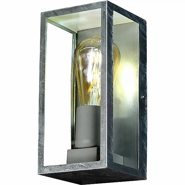 Eco-Light Außenwandleuchte Karo 23,6 x 11 x 11 cm Verzinkt günstig online kaufen
