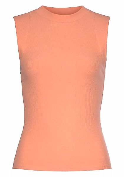 LASCANA Ripptanktop, mit breiten Trägern, figurbetonte Passform günstig online kaufen