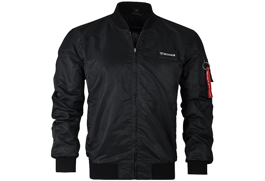 Bores Motorradjacke Bores Bomber Motorradjacke schwarz atmungsaktiv günstig online kaufen