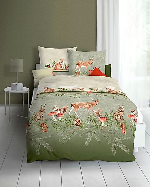 Kaeppel Bettwäsche "Under the Mistletoe" 2 Stk. tlg. angenehm wärmend günstig online kaufen