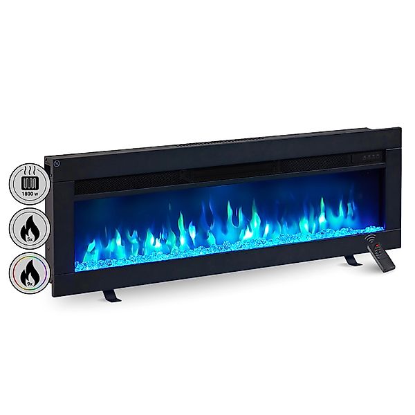 BALDERIA AG-40 Elektrokamin Wandkamin oder Einbaukamin Heizung 3D-Flammenef günstig online kaufen