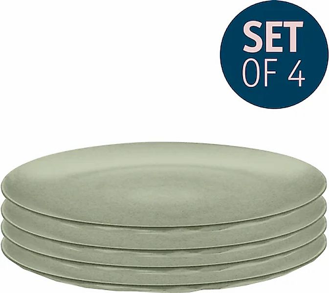 KOZIOL Speiseteller »CLUB PLATE«, (Set, 4 St.), recycelbar, CO2 neutrale Pr günstig online kaufen