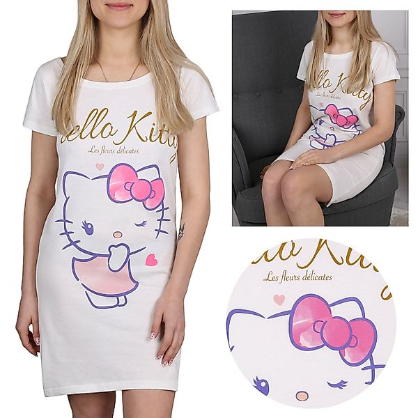 Sarcia.eu Nachthemd Hello Kitty Cremefarbenes Damen günstig online kaufen