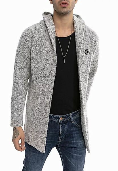 RedBridge Strickjacke mit Kapuze ohne Verschluss Grobstrick Jacke günstig online kaufen