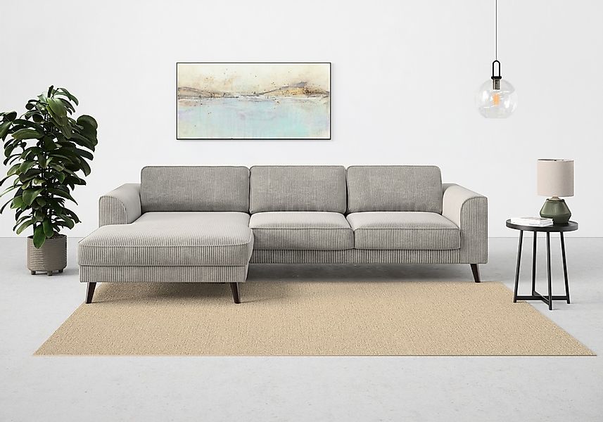TRENDMANUFAKTUR Ecksofa "Lumber Jack, elegantes Designsofa, zeitlos modern, günstig online kaufen