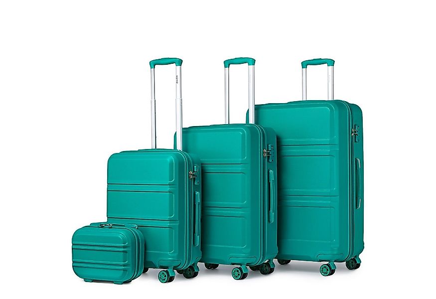 KONO Kofferset 4-teiliges Reiseset, ABS-Hartschalenkoffer (XL/L/M) + Kosmet günstig online kaufen