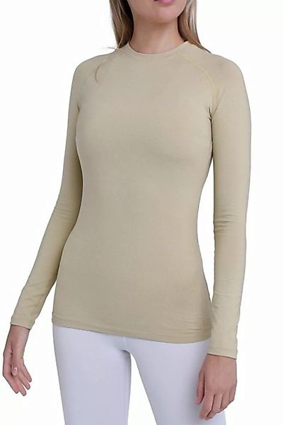 TCA Langarmshirt TCA Damen Thermo-Laufshirt - Beige, XS (1-tlg) günstig online kaufen