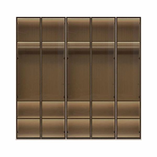 Places of Style Drehtürenschrank "Opera Parsol-Glastüren, LED-Glasbodenbele günstig online kaufen