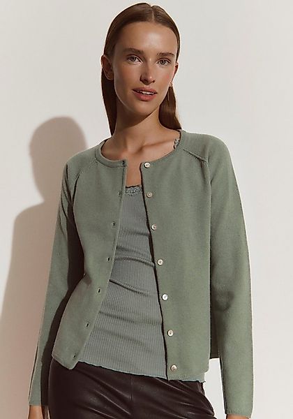 rosemunde Strickjacke LAICA Knöpfe als Verschluss, Rundhalsausschnitt, Schu günstig online kaufen