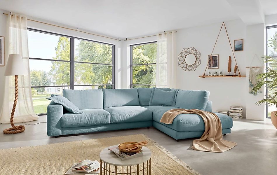 Places of Style Ecksofa "Enisa XXL B/T/H: 325/224/85 cm L-Form", Kuschelig, günstig online kaufen