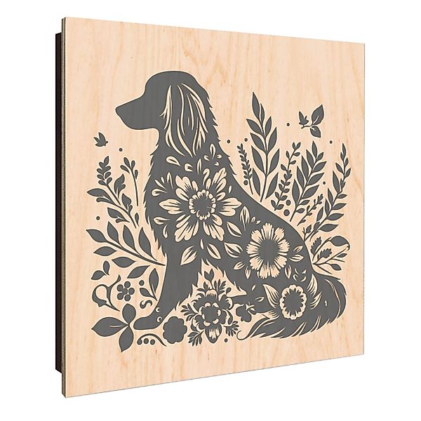 Banjado Schlüsselkasten Holz 30x30cm Schwarz Scharnier Rechts 50 Haken Desi günstig online kaufen