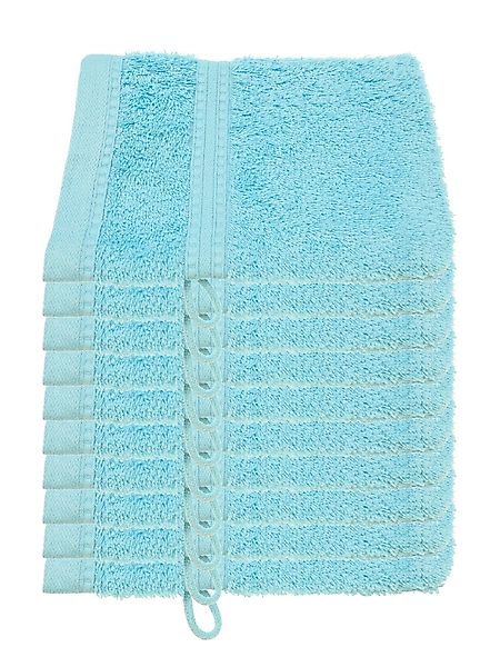 Julie Julsen Handtücher 10-Handtücher-Hellblau, Bio-Baumwolle (10-St) günstig online kaufen