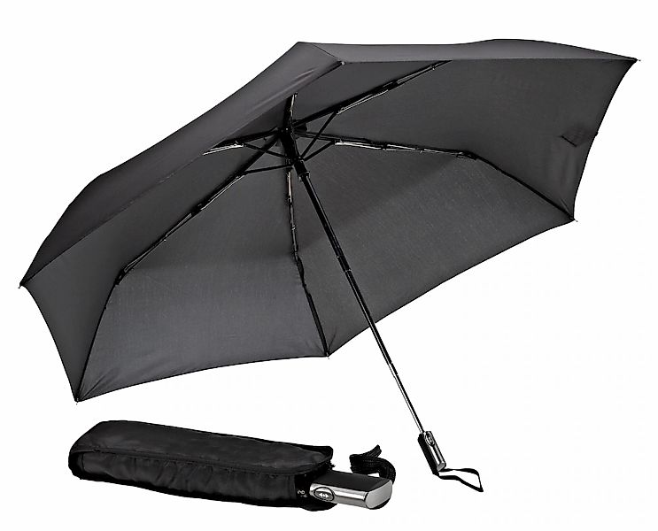 EuroSCHIRM Taschenregenschirm "Automatik 3224, schwarz" besonders leicht, e günstig online kaufen