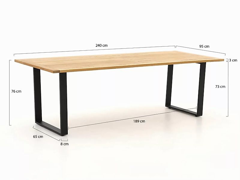 Apple Bee Condor Gartentisch 240x95x75 cm günstig online kaufen