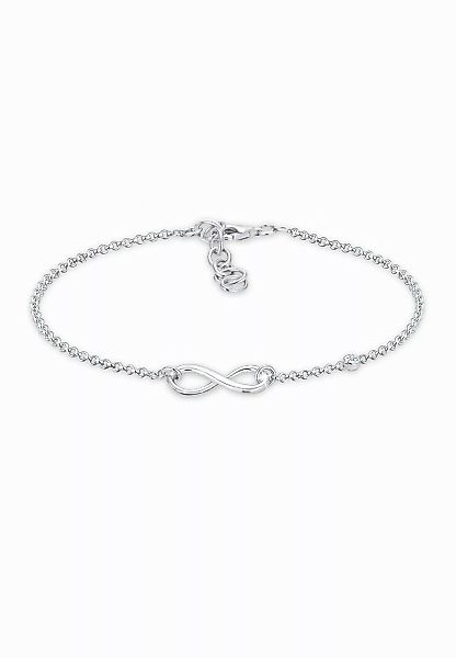 Elli DIAMONDS Armband Infinity Diamant Weiß günstig online kaufen