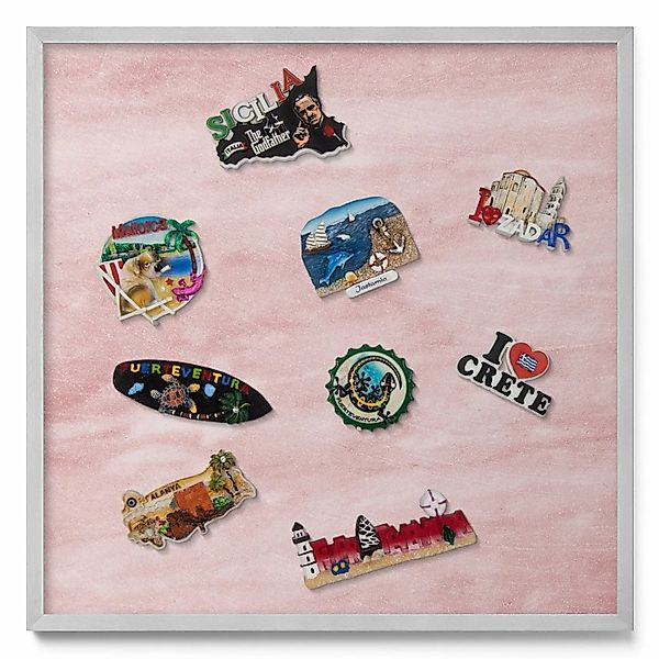 Tulup Magnettafel Dekoratives Magnetboard aus Metall Pastellfarbene Felsstr günstig online kaufen