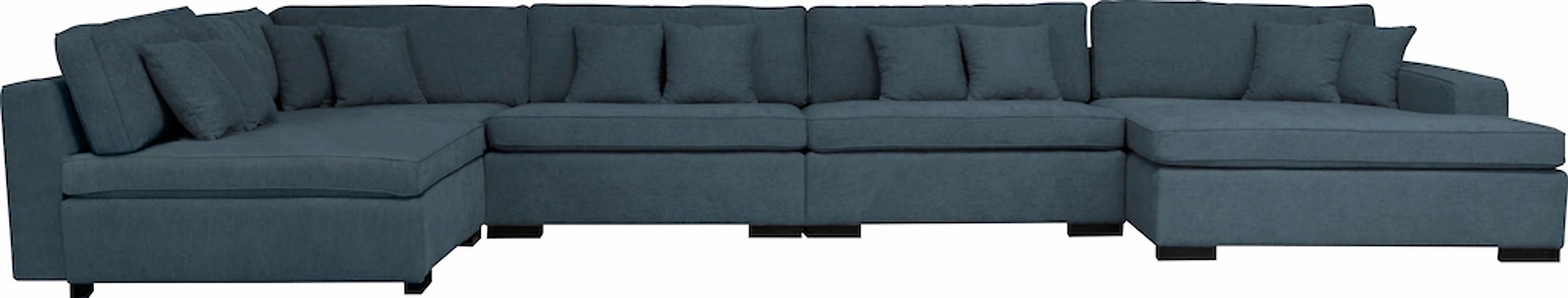Home affaire Wohnlandschaft "Skara U-Form", Lounge-Sofa mit Federkernpolste günstig online kaufen