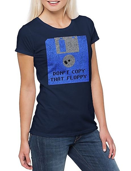 Urban Backwoods Print-Shirt Don't Copy That Floppy Damen T-Shirt MC Disk Do günstig online kaufen