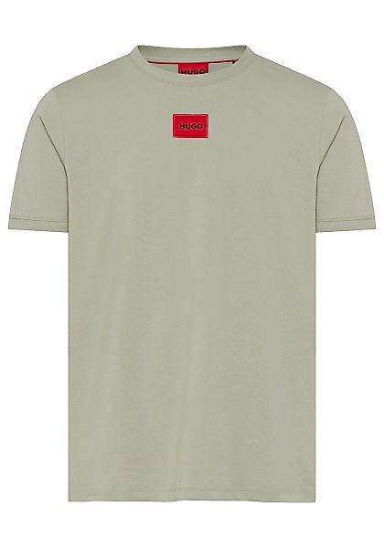 HUGO T-Shirt "Diragolino" Rundhalsausschnitt, Regular Fit, Logo-Label günstig online kaufen