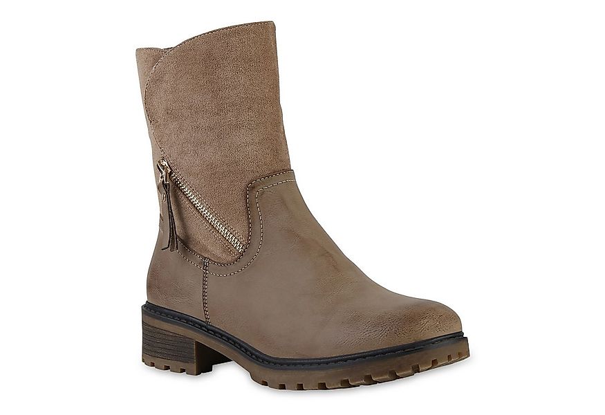 VAN HILL 841329 Stiefelette Damen Leicht Gefüttert Klassische Stiefeletten günstig online kaufen