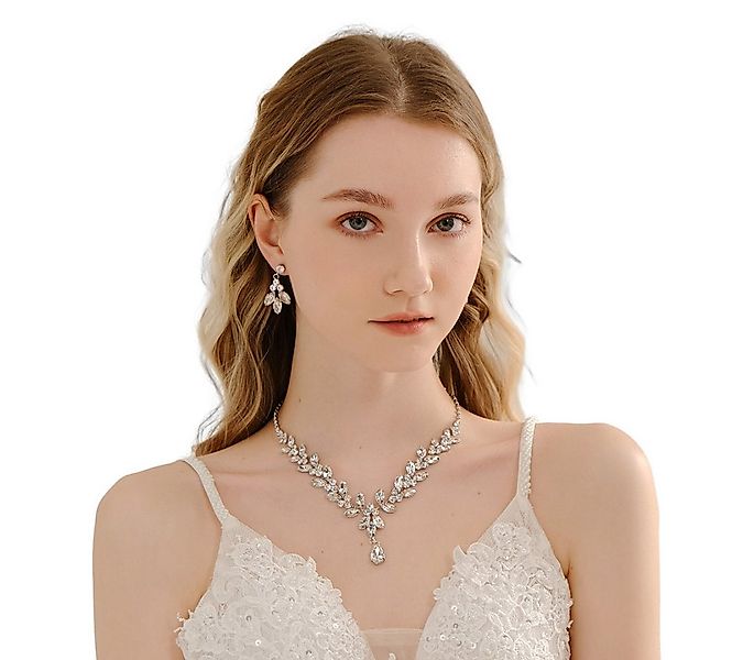The Beauty House Ohrring und Ketten Set Brautschmuck Hochzeit Schmuck für W günstig online kaufen