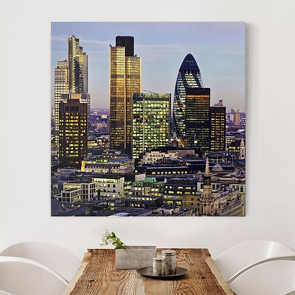 Leinwandbild London - Quadrat London City günstig online kaufen