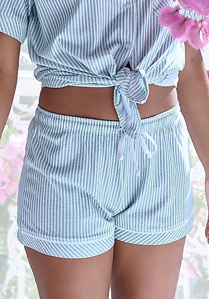 s.Oliver Pyjamashorts, mit Kontrastpaspel günstig online kaufen